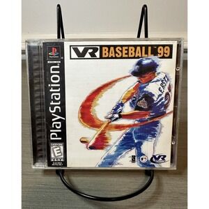 VR Baseball 99 Sony PlayStation 1 PS1 CIB Complete In Box Black Label